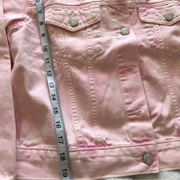 Gap cropped pink denim jacket - Picture 4 of 7